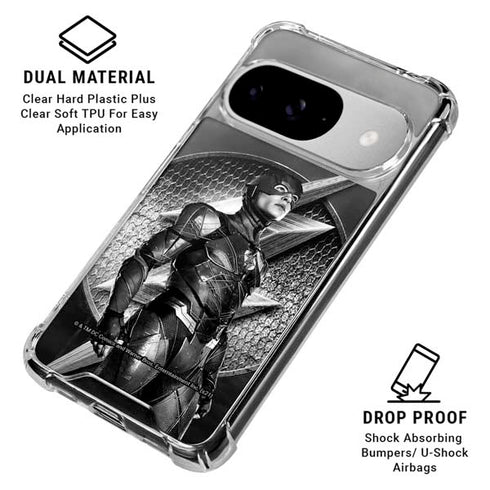The Justice League (2017) Flash Poster Google Pixel 10 Clear Case